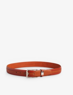 TED BAKER Siymon panelled leather belt Selfridges