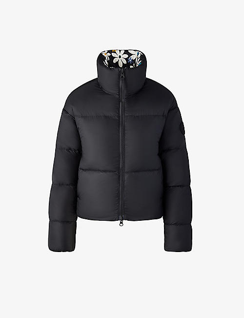 CANADA GOOSE: Canada Goose x Reformation Lorita floral-pattern shell-down puffer jacket
