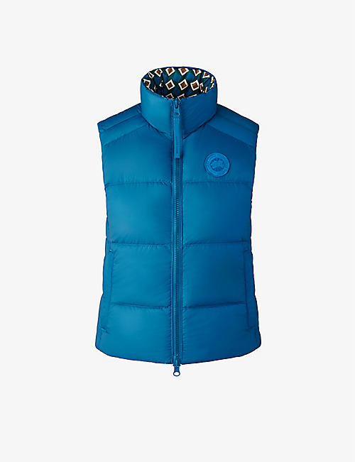 CANADA GOOSE: Canada Goose x Reformation Cypress floral-pattern shell-down gilet