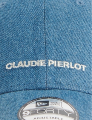 Claudie Pierlot Womens Denim - Jean X New Era Logo-embroidered Woven Cap In Denim - Jean