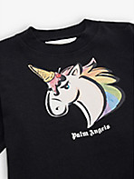 PALM ANGELS: Branded unicorn-print cotton-jersey T-shirt 4-12 years