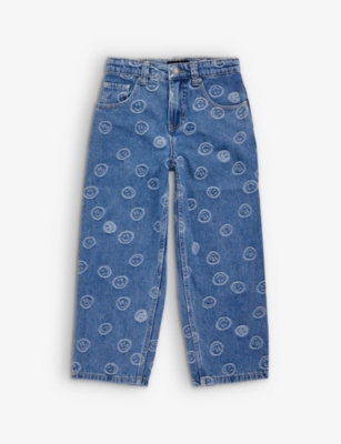 MOLO: Aiden smiley-face jeans 4-13 years