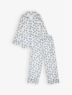 MOLO: Lex graphic-print organic-cotton pyjama set 2-14 years