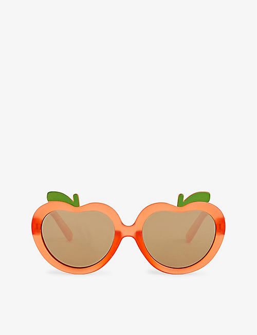 MOLO: So Orange round-frame sunglasses