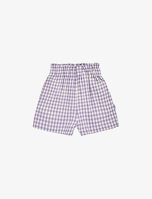 MOLO: Allie gingham-pattern woven shorts 4-14 years