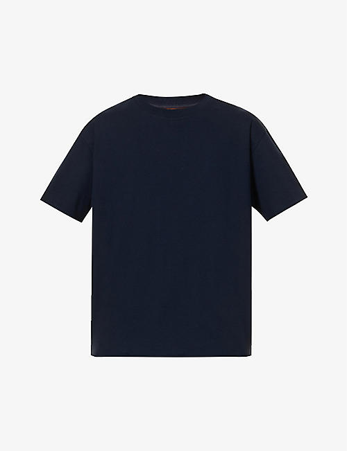 BOTTEGA VENETA: Double Layered contrast-trim cotton-jersey T-shirt