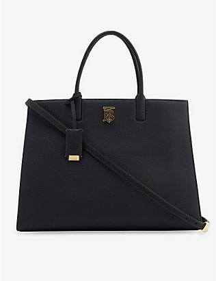 BURBERRY: Frances medium leather tote bag