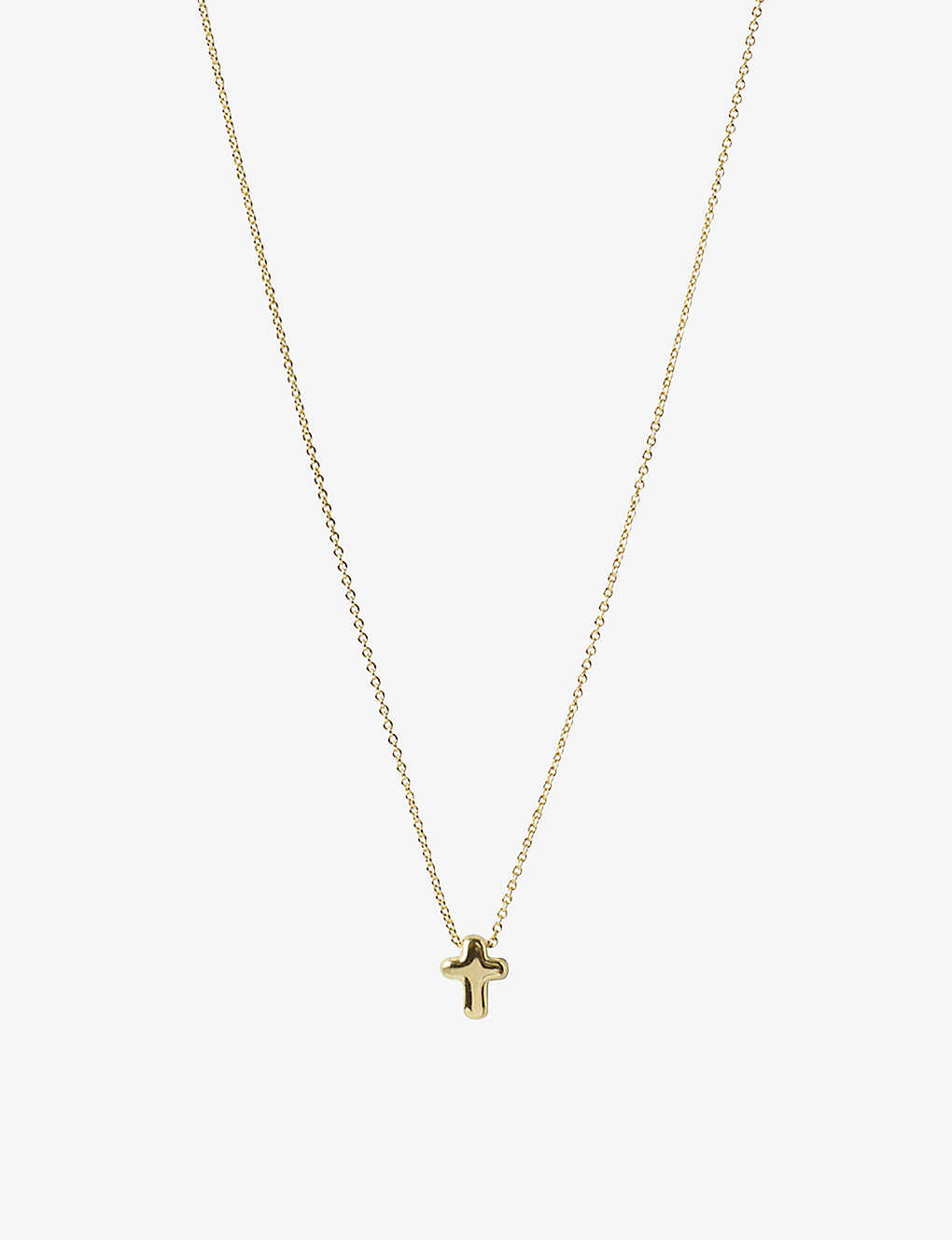The Alkemistry Womens 18ct Yellow Gold Chubby Cross 18ct Yellow-gold Pendant Necklace