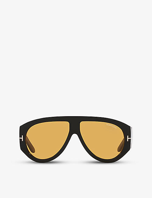 TOM FORD: FT1044 Bronson pilot-frame acetate sunglasses