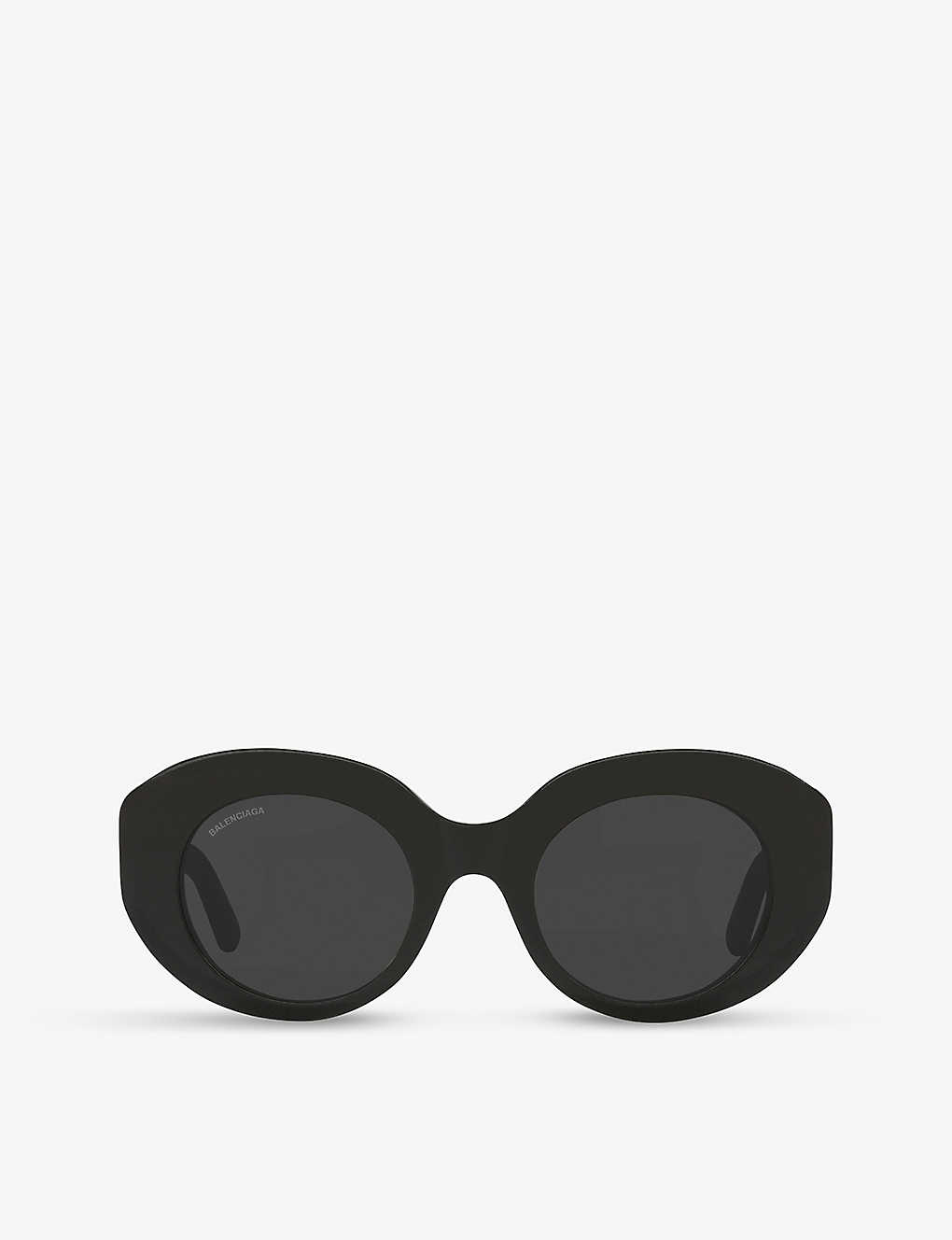Balenciaga Bb0235s Round-frame Sunglasses In Grey
