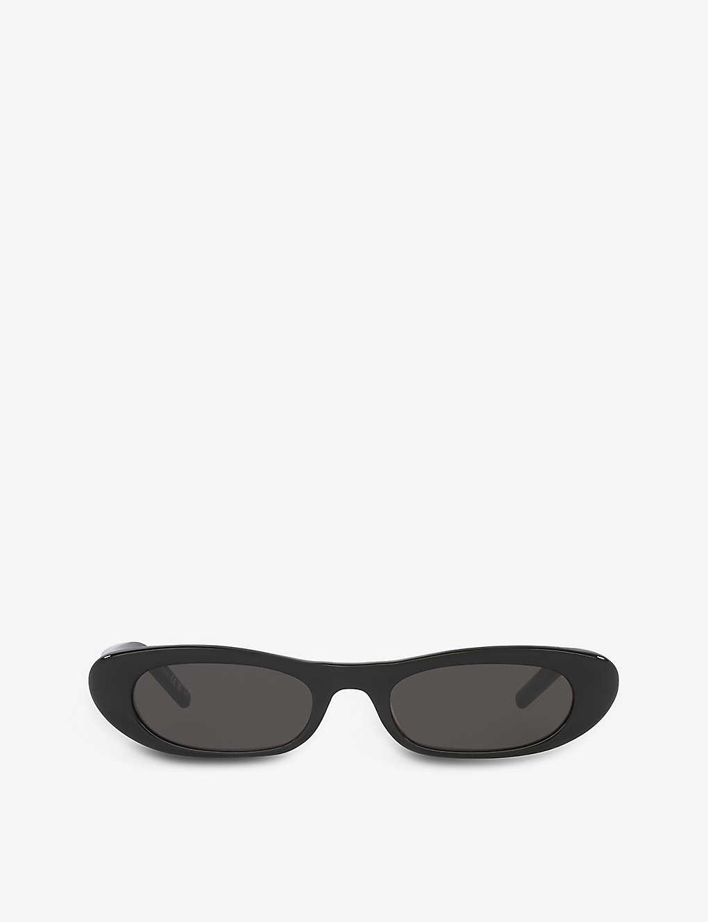 Saint Laurent Womens Black Sl557 Rectangular-frame Acetate Sunglasses