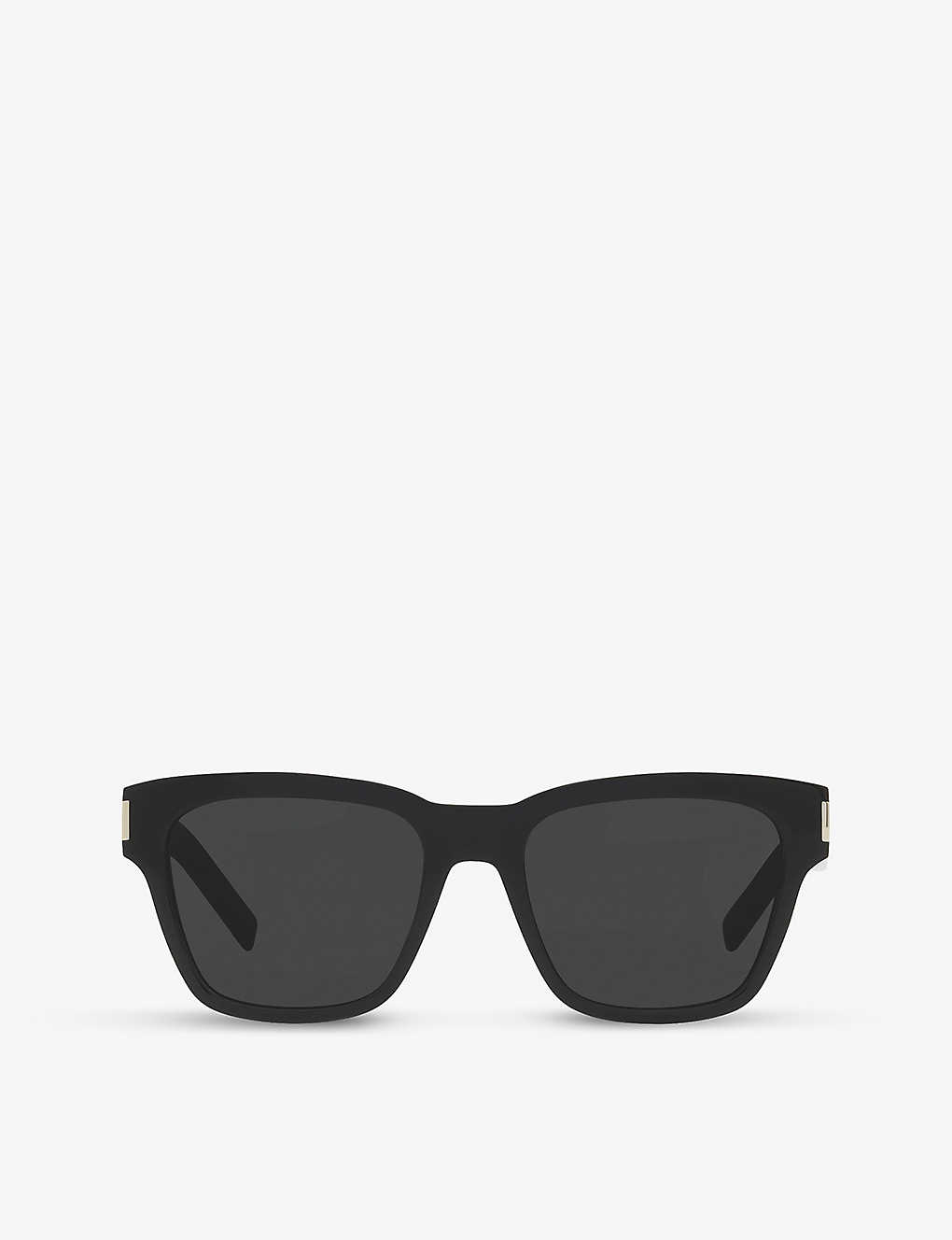 Saint Laurent Womens Black Sl560 Acetate Square-frame Sunglasses