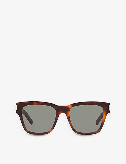 SAINT LAURENT: SL560 square-frame acetate sunglasses