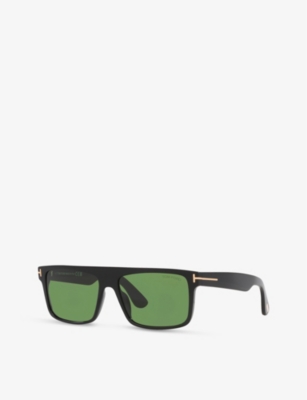 Tom Ford Womens Black Ft0999 Square-frame Acetate Sunglasses In Black