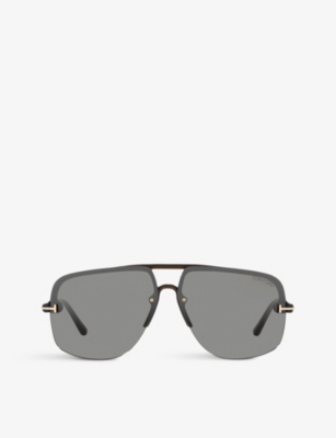 TOM FORD: FT1003 Hugo aviator-frame acetate sunglasses