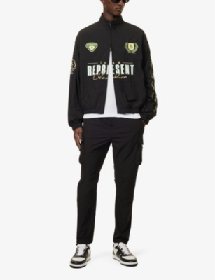 Represent 247 Nylon Blend Techno Sweatpants In Black