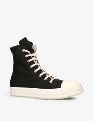 DRKSHDW Lace-up denim high-top trainers