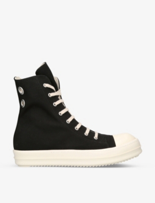 DRKSHDW Lace-up denim high-top trainers