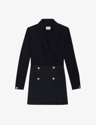 CLAUDIE PIERLOT Rock blazer style woven mini dress Selfridges