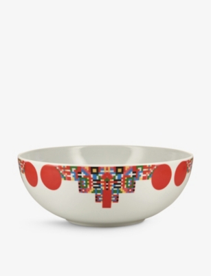 ALESSI Alessi x Elena Salmistraro Holyhedrics porcelain pastry and nut bowl  25cm