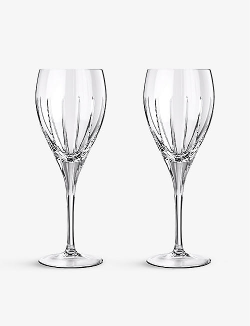 CHRISTOFLE: Iriana crystal water glasses set of two