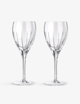 Christofle Iriana Crystal Red Wine Glasses Set Of Two