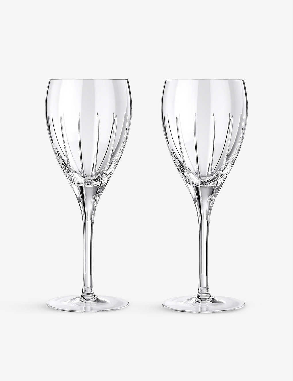 Christofle Iriana Crystal Red Wine Glasses Set Of Two