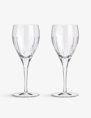 Christofle Iriana White Wine Water Glasses Set Of Two