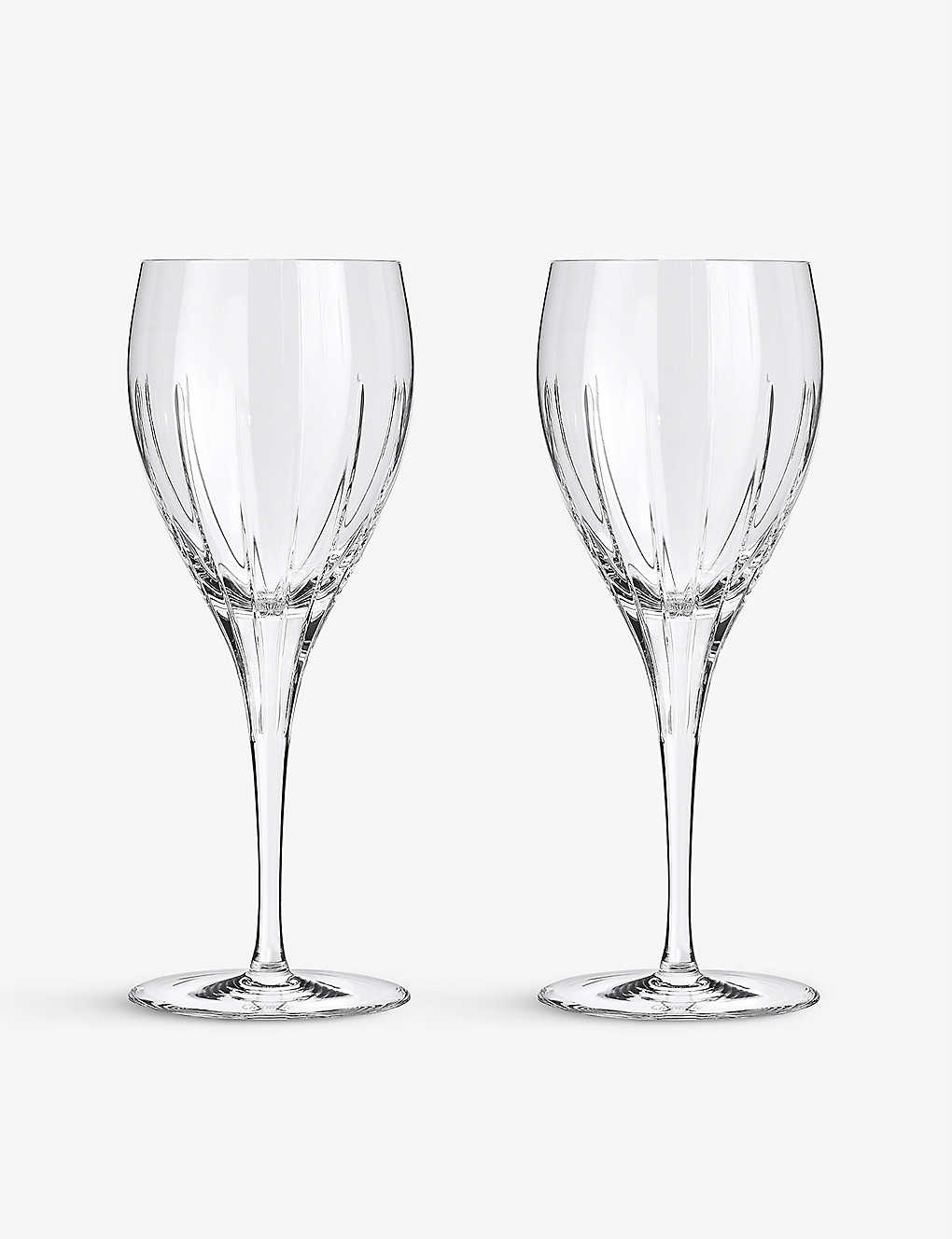 Christofle Iriana White Wine Water Glasses Set Of Two