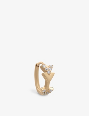 Rachel Jackson 9kt yellow gold stud earring