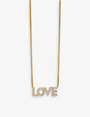 RACHEL JACKSON: Lovestruck recycled 9ct yellow-gold and diamond necklace