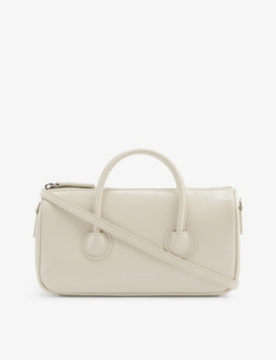 MARGE SHERWOOD: Zipper crinkle-texture leather shoulder bag
