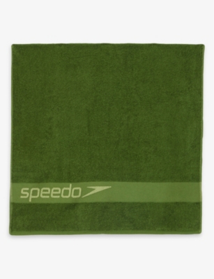 SPEEDO - Logo border cotton-terry towel | Selfridges.com