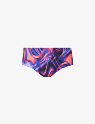 SPEEDO: Digital-print 14cm stretch-woven swim briefs