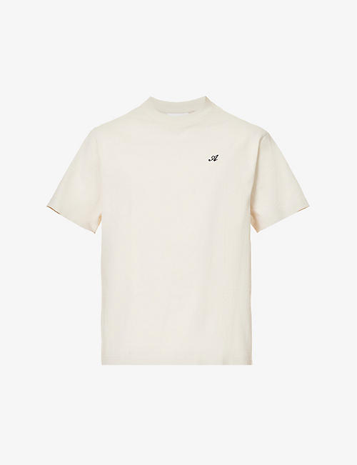 AXEL ARIGATO: Signature logo-embroidered organic cotton-jersey T-shirt
