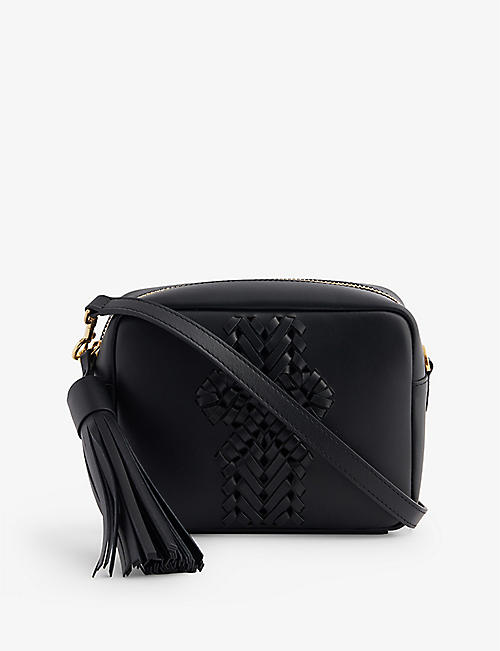 ANYA HINDMARCH: Neeson tassel-embellished leather cross-body bag
