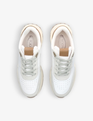 Shop Tod's Tods Men's White Luxury Leather Low-top Trainers