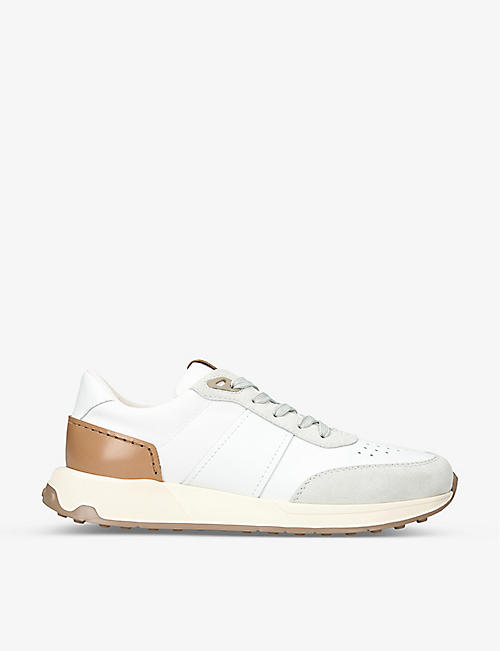 TODS: Luxury leather low-top trainers