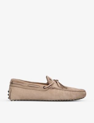 Tod's Gommino Driving Shoes In Taupe