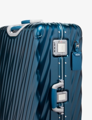 Shop Tumi Extended Trip Expandable Four-wheeled Aluminium Suitcase In Dark Denim
