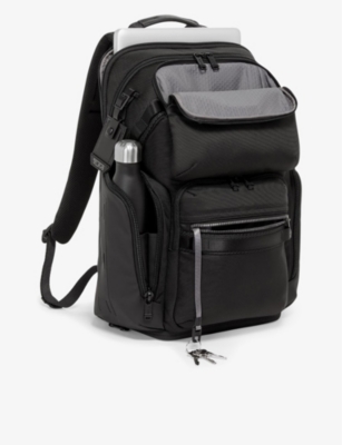 Shop Tumi Men's Black Nomadic Zip-pocket Padded-back Nylon Backpack