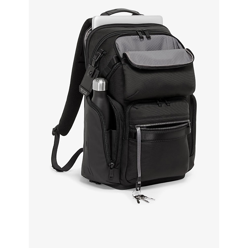 Shop Tumi Men's Black Nomadic Zip-pocket Padded-back Nylon Backpack