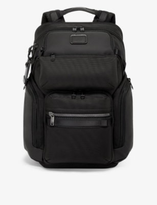 Tumi Mens Black Nomadic Zip-pocket Padded-back Nylon Backpack