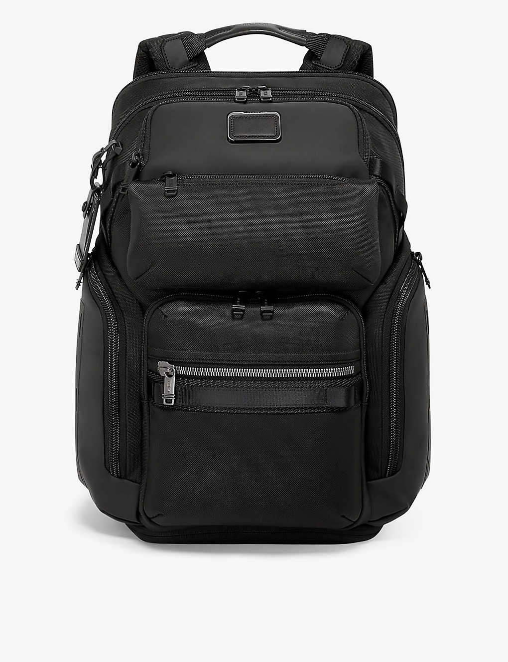 Tumi Mens Black Nomadic Zip-pocket Padded-back Nylon Backpack