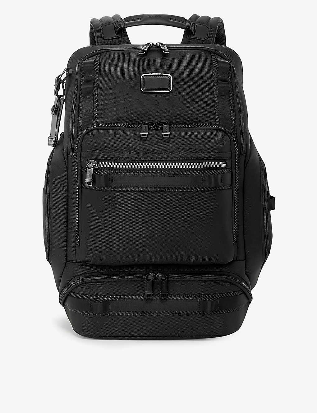 Tumi Mens Black Renegade Front-pocket Top-handle Ballistic-nylon Backpack