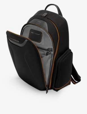 TUMI: Paddock contrast-stitching pocket zip-up woven backpack