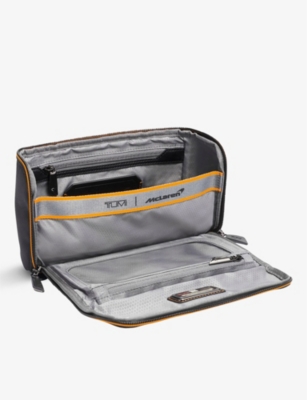 Tumi Womens Black Remex Zip-pocket Branded Nylon Accessory Kit In Black