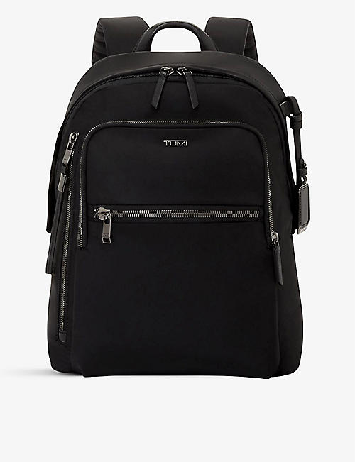 TUMI: Halsey zip-pocket branded nylon backpack
