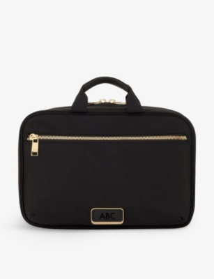 Tumi Madeline Nylon Cosmetics Bag In Black/gold