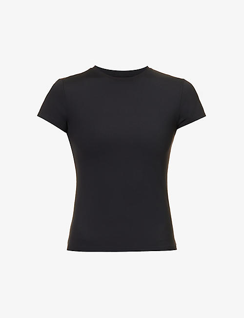 ADANOLA: Fitted stretch-cotton T-shirt